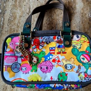 Tokidoki x Lesportsac small wallet purse in Carnival print